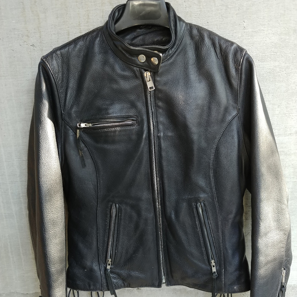 Vintage Wilson Leather Ladie's Motorcycle Jacket